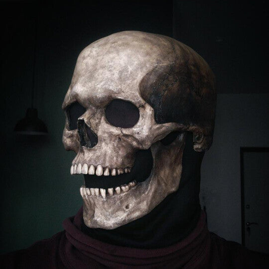 Full Head Skull maskhelmet with Movable Jaw