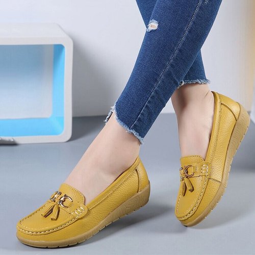 Women's Leather Breathable Moccasins Shoes