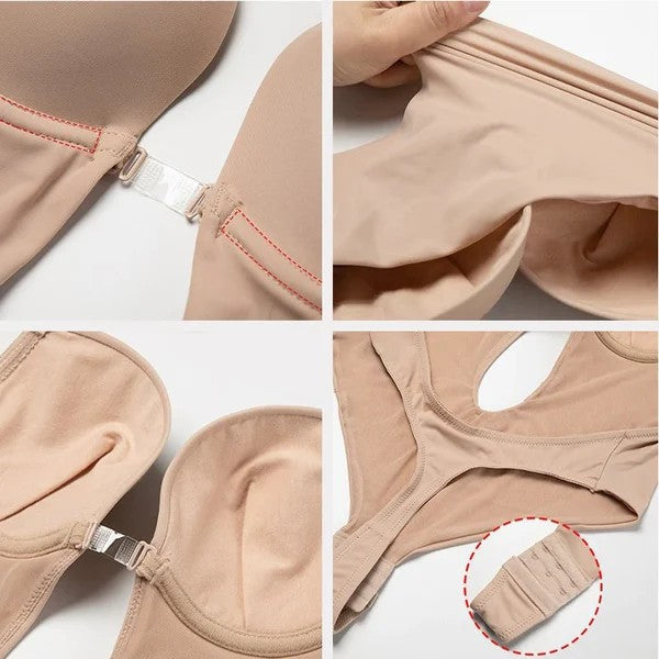 Plunge Backless Body Shaper Bra