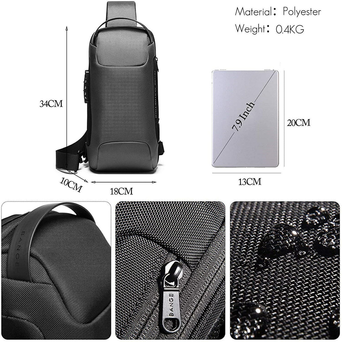 New Carbon Fiber Streamline Anti-Theft Sling Bag(Buy 2 Free Shipping)