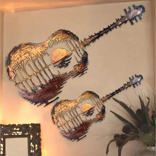 🔥Last day 49% OFF🔥Guitarist Art🎸Handmade Abstract Guitar Metal