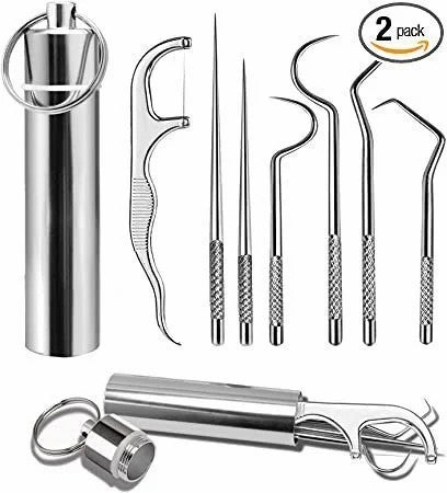 🔥Hot Sale - Stainless Steel Toothpick Set 7pcs