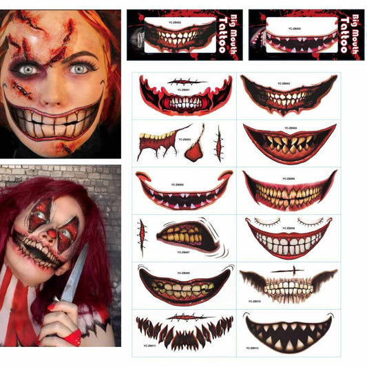 🎃 Halloween Prank Makeup Temporary Tattoo