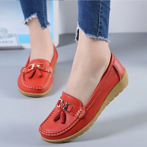 Women's Leather Breathable Moccasins Shoes