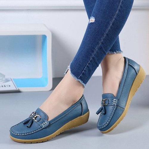 Women's Leather Breathable Moccasins Shoes