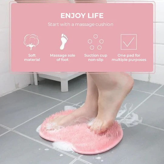 Shower Foot & Back Scrubber, Massage Pad