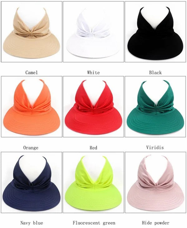 🔥Summer Hot Sale 49% OFF🔥 Chapeau de soleil d'été pour femme, chapeau haut-de-forme élastique anti-ultraviolet pour femme, chapeau de queue de cheval, chapeau de soleil, chapeau de plage