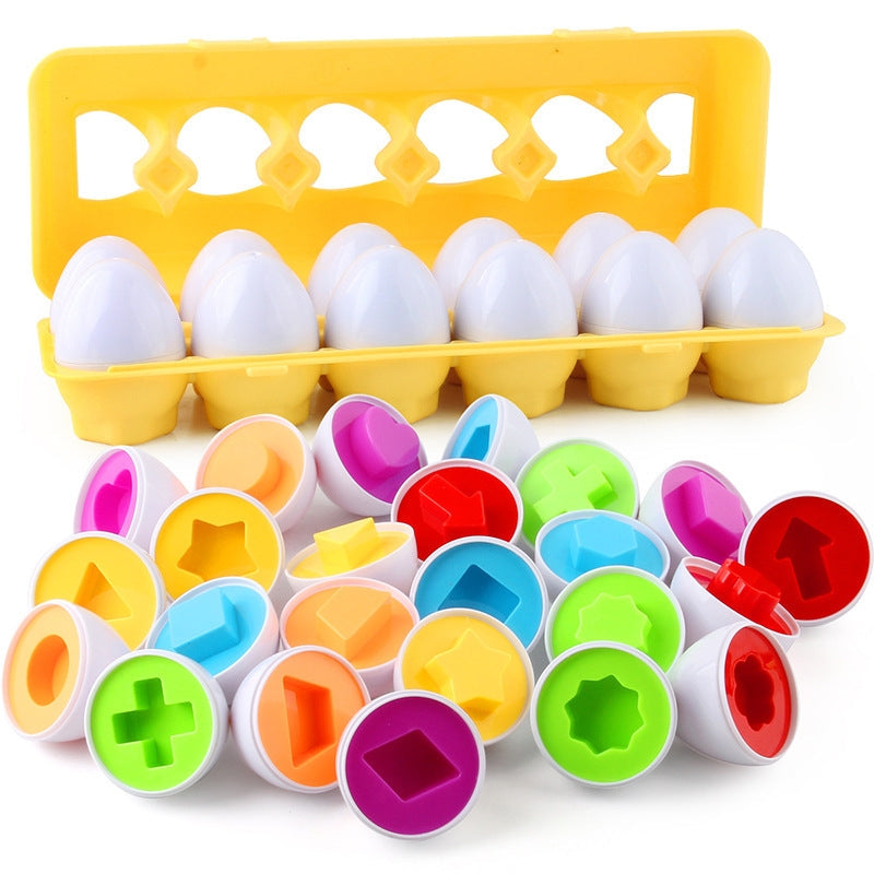 Montessori Educational Eggs （12 Eggs One Set）