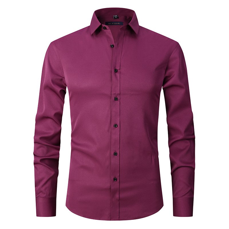 Chemise anti-rides extensible