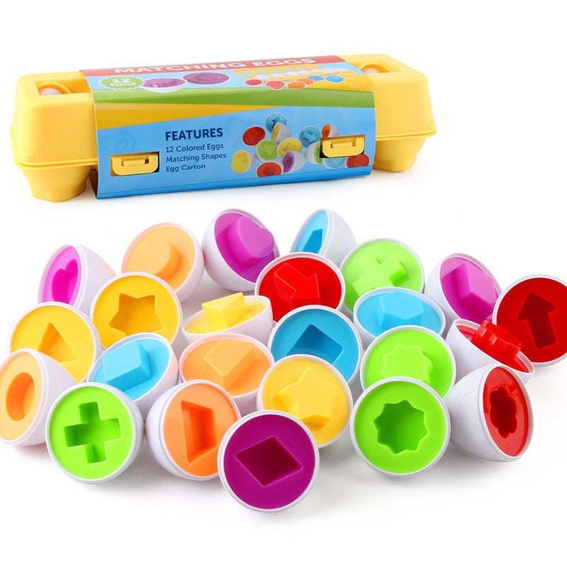 Montessori Educational Eggs （12 Eggs One Set）