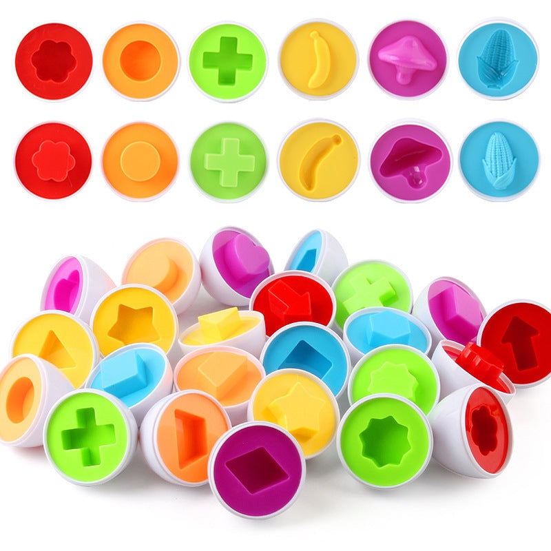 Montessori Educational Eggs （12 Eggs One Set）