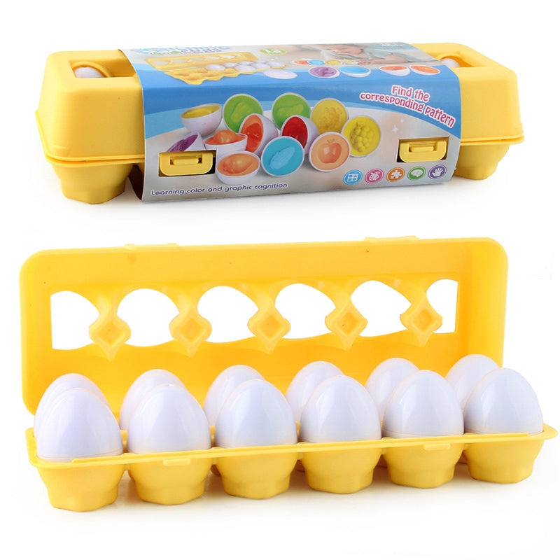 Montessori Educational Eggs （12 Eggs One Set）