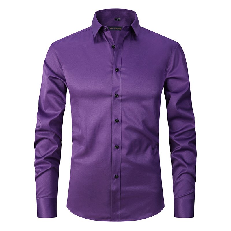 Chemise anti-rides extensible