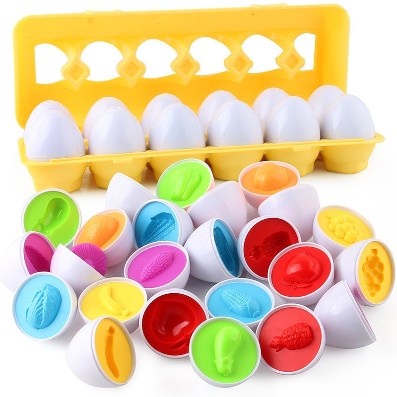 Montessori Educational Eggs （12 Eggs One Set）