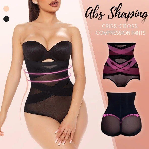 ✨New Year Promotion✨-Cross Compression Abs Shaping Pants💅(Buy 2 Get Free Shipping)