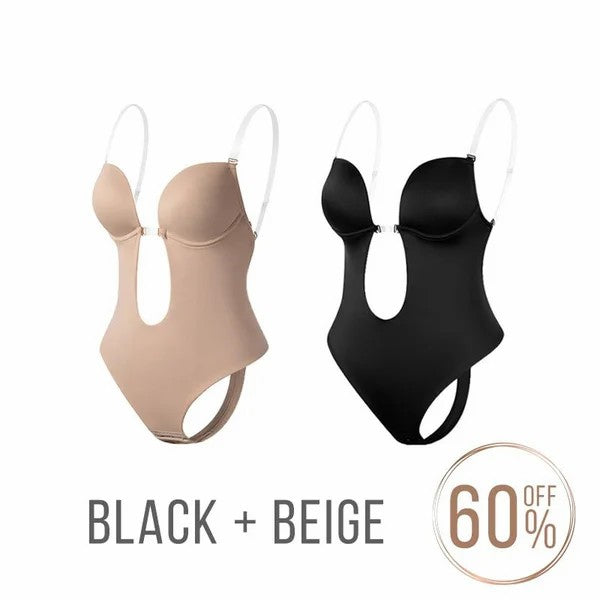 Plunge Backless Body Shaper Bra