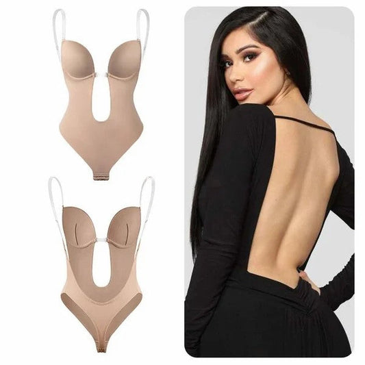 Plunge Backless Body Shaper Bra