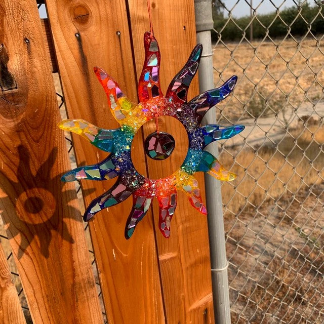 Rainbow Stained Glass Suncatcher