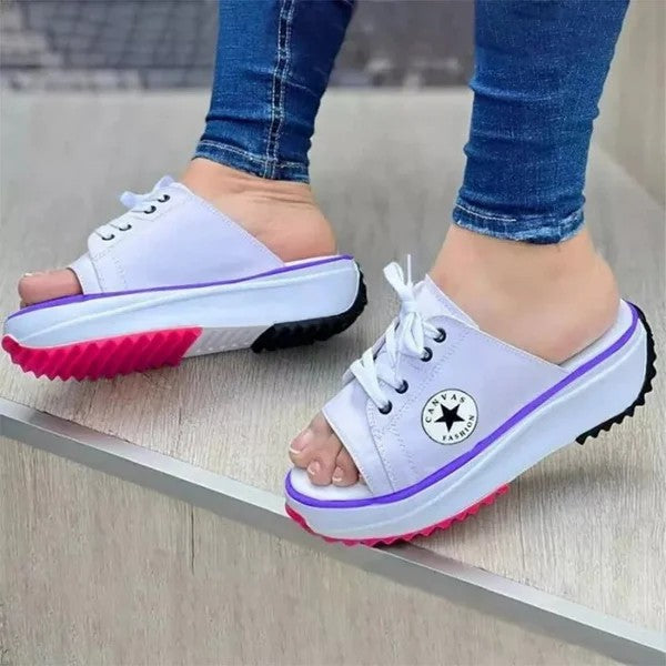 Fishmouth breathable canvas casual sandals🔥BUY 2 FREE SHIPPING🔥