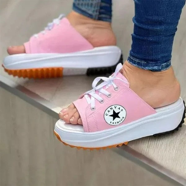 Fishmouth breathable canvas casual sandals🔥BUY 2 FREE SHIPPING🔥