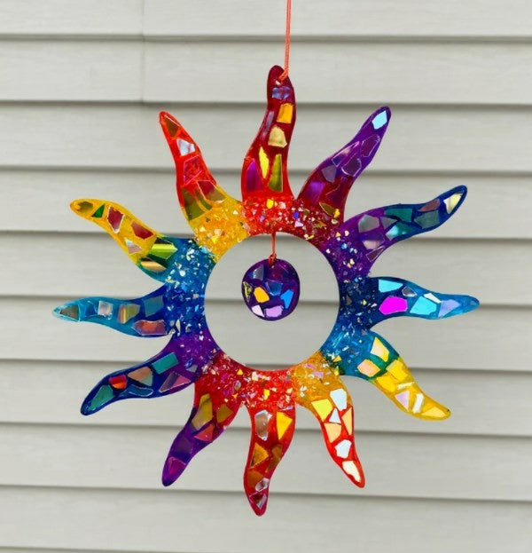 Rainbow Stained Glass Suncatcher