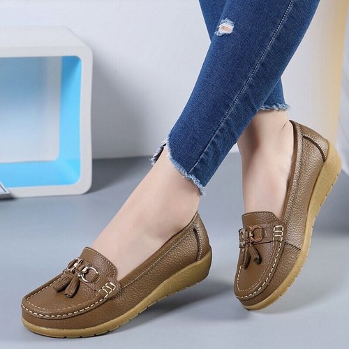 Women's Leather Breathable Moccasins Shoes