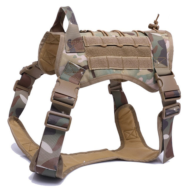 Military Tactical Dog Harness K9