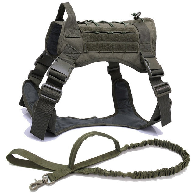 Military Tactical Dog Harness K9