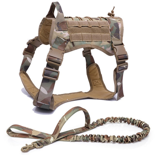 Military Tactical Dog Harness K9