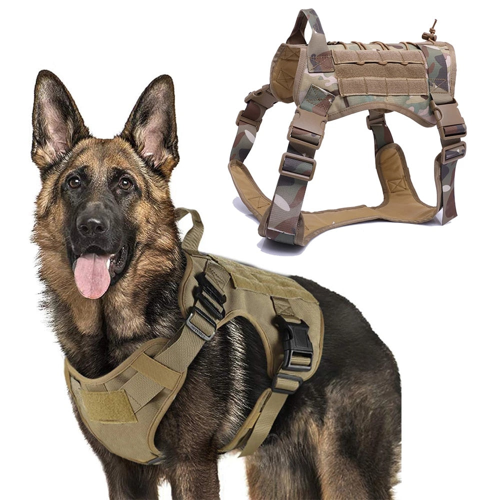 Military Tactical Dog Harness K9