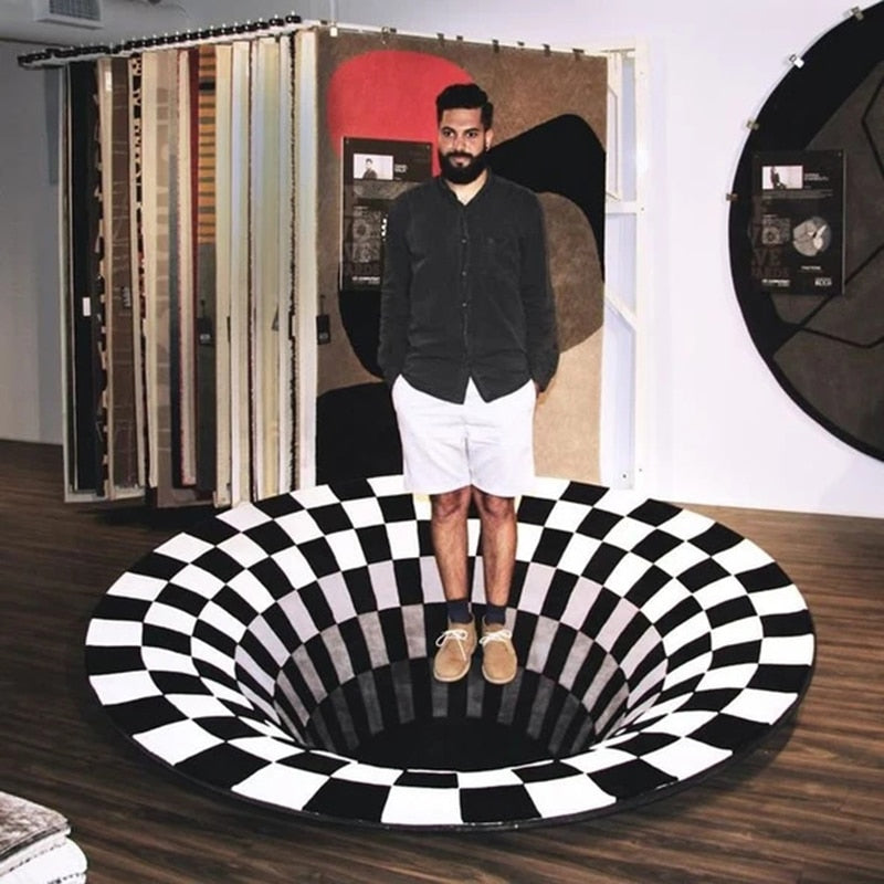 Vortex Illusion Tapis Effet Piège 3D