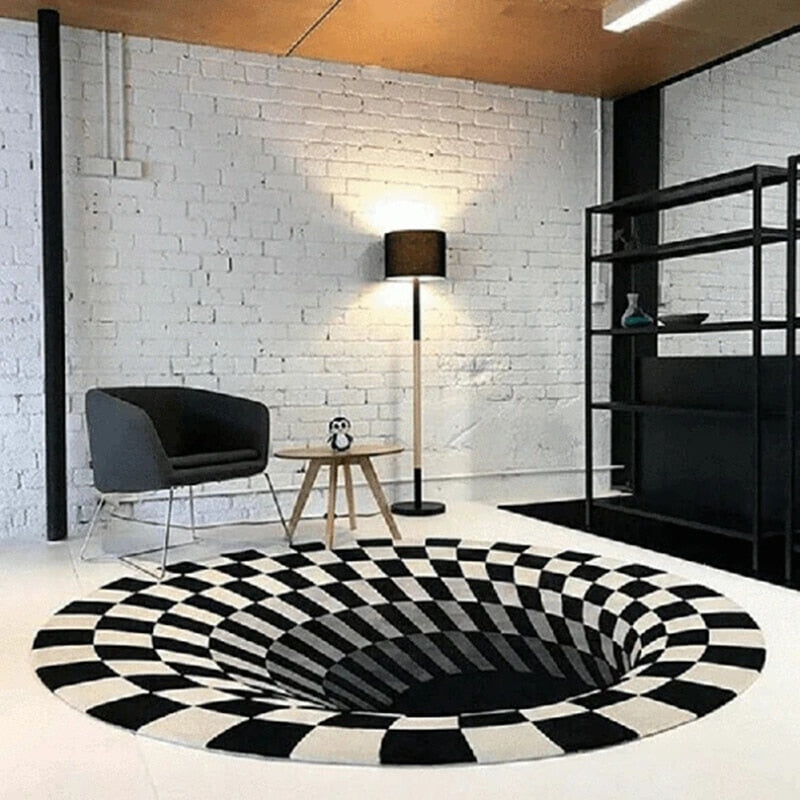 Vortex Illusion Tapis Effet Piège 3D